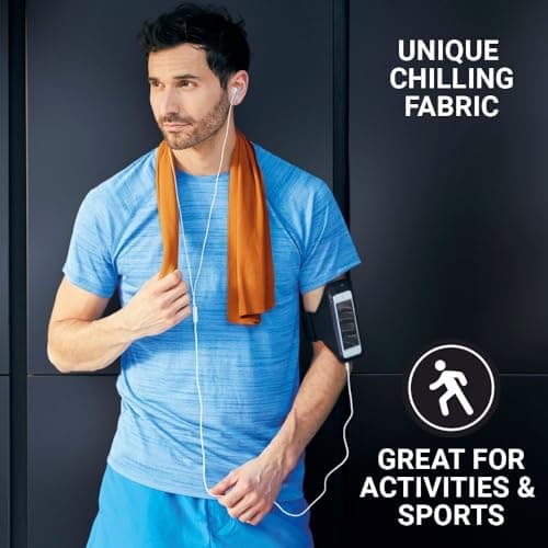 Go Travel Cooling Beach Towel - Microfibre, Super Absorbent, Quick Dry — view 6