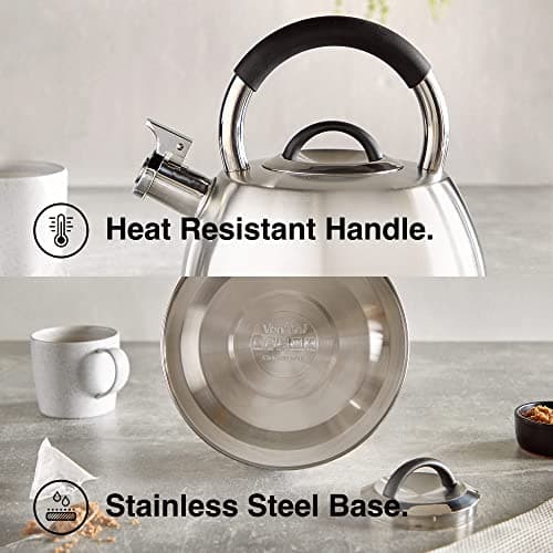 VonShef Stove Top Kettle, Stainless Steel Whistling Tea-Kettle — view 5