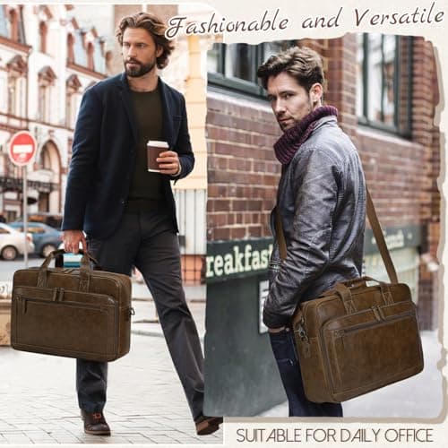 RAINSMORE Messenger Bags for Men Briefcase Waterproof Laptop Bag16 Inch — view 2