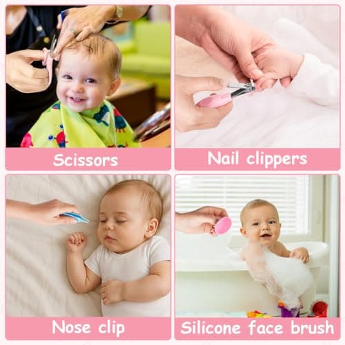 Flintronic14 in 1 Baby Healthcare and Grooming Kit, Newborn Baby Care Accessories with Hair Brush, Comb, Nail Clippers, for Newborn Boys Girls — view 6