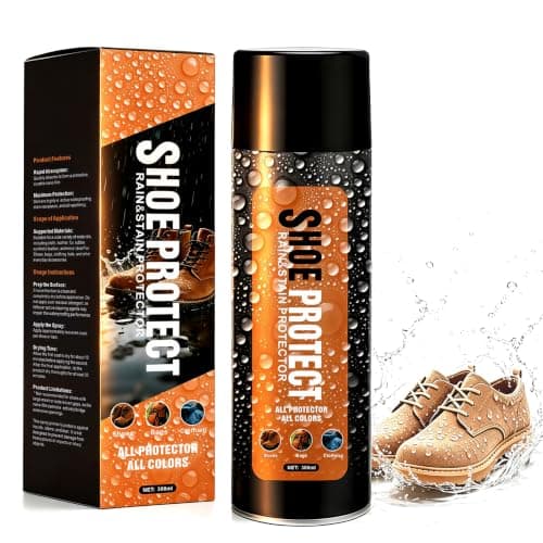 Mifeloy 300ml Shoe Protector Spray & Waterproofer – Rain & Stain Repellent for Leather, Suede, Canvas – Dirt Shield for Trainers, Backpacks, Hats, Jackets, Camping Gear