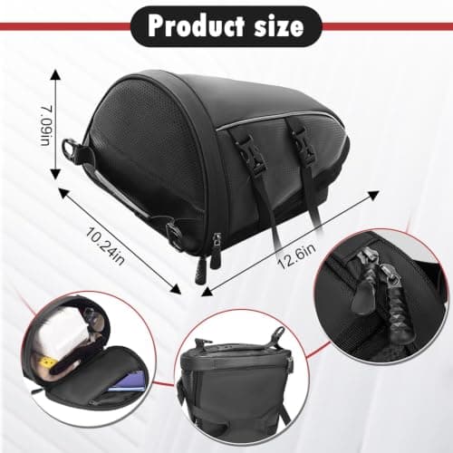 NZXRFHI Motorcycle Tail Bag for Triumph Street Twin und Street Cup, — view 6