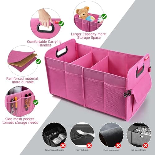 OEMASSIVE Car Boot Organiser 55L - Foldable Multi-Compartment Boot Tidy — view 3