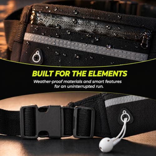 Unisex Running Belt Bag, Lightweight Running Belt Bag, Splash-Proof Belt Bag, Suitable for Sports, Fitness and Travel — view 6