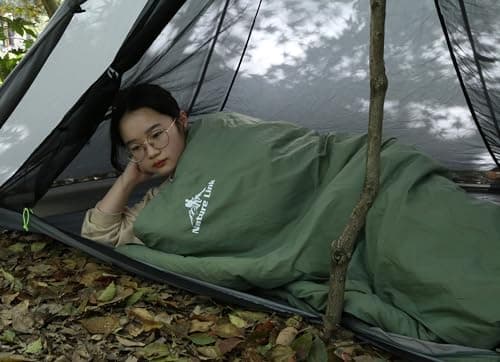 Nature Link Ultralight Backpacking Sleeping Bag 1.77lbs, Warm Weather Sleeping Bag 50℉-63℉, Nylon Shell and Lining, Waterproof, Compact and Lightweight for Backpacking Camping Hiking — view 6