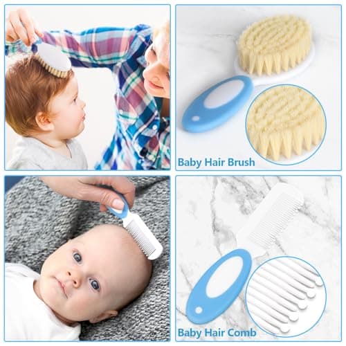 POPYJAN Baby Healthcare and Grooming Kit for Newborn Kids, 36PCS Upgraded Safety Care Kit, Nursery Health Set, Products Blue-18pcs — view 2