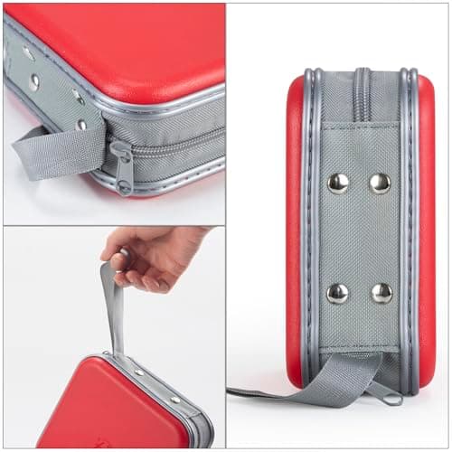 UENTIP CD Case,48 Capacity Hard Plastic CD Case Holder,for Car,Home＆Travel — view 3