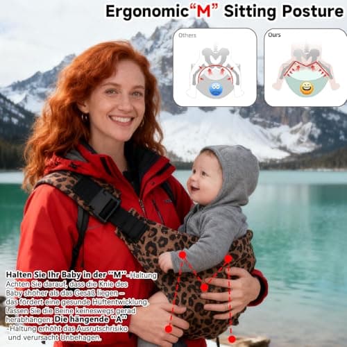 Baby Sling Carrier, Adjustable Front & Back, Comfortable — view 3
