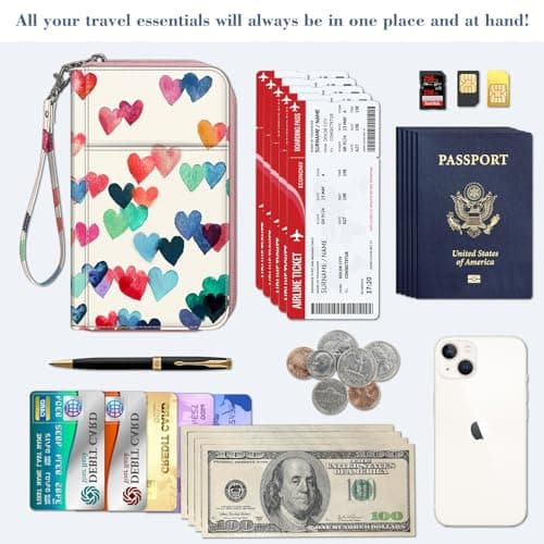 FINTIE Passport Holder Travel Wallet for Family — view 6