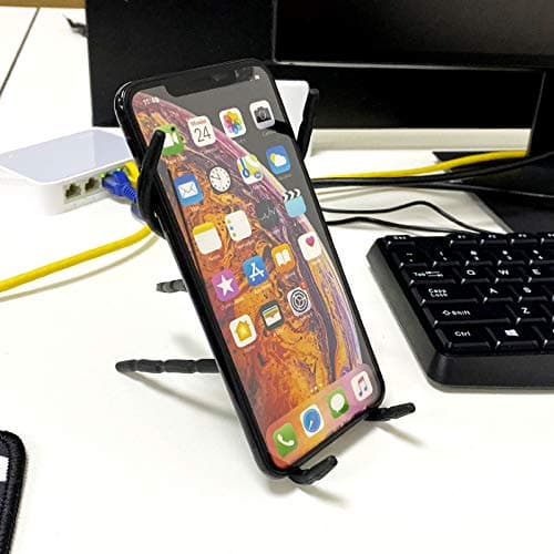 Bujingyun 2pcs Universal Smartphone Mount Bendable Phone Holder Animal Smartphone Stand Mobile Phone Cell Phone Mount for Car Hanging Cellphone Car Holder(Black) — view 6