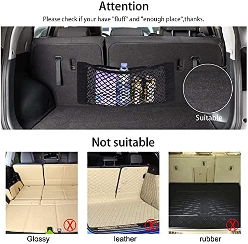 EINESIN Car Boot Storage Net, Elastic String Net Mesh, Car Back Rear Trunk Seat Mesh Net, Various Sizes And Specifications — view 2