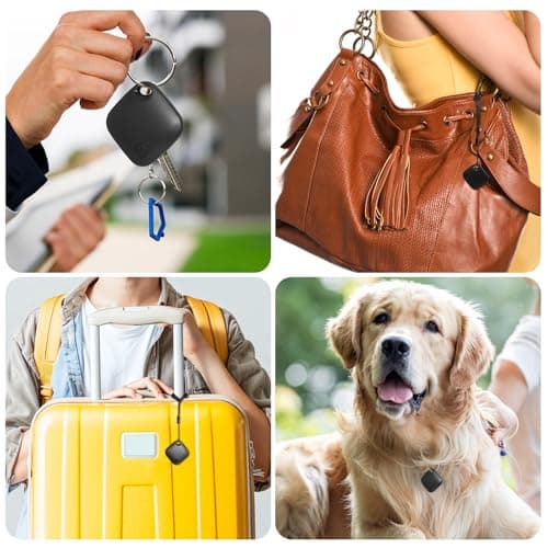 AURTEC Smart GPS Tracker for Pets, Vehicles, Keys & Luggage - Compatible with Apple Find My App (iOS Only), Real-Time Global Location Tracking, Long Battery Life, Geo-Fencing, 2 Pack — view 6
