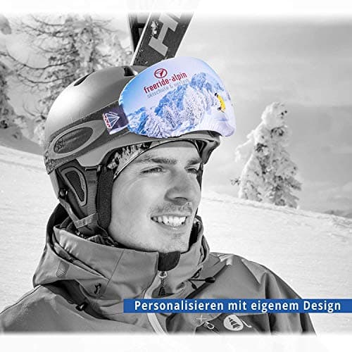 Alpine [vju:] Ski Goggle Protection Cover Elastic Microfibre Unisex, Sunset Snowboard, standard size — view 5
