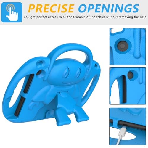 Sonlaryin Fire HD 8 Tablet Case Kids (12/10th Gen, 2024/2022/2020) - Blue — view 5