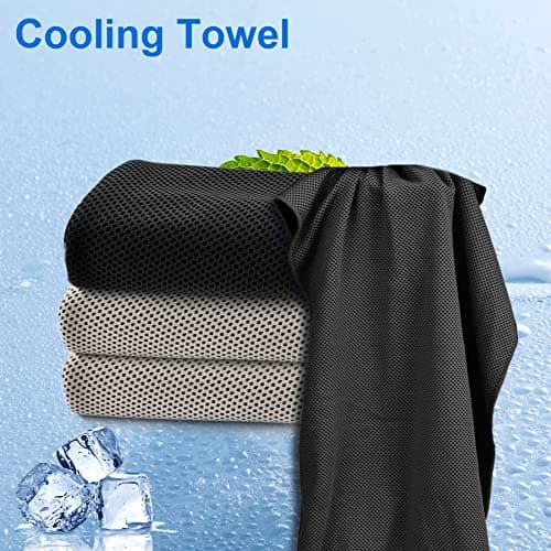 Sukeen Cooling Towel (40"x12"), Quick Dry Fitness Ice Towel for Gym, Golf, Yoga, Outdoor Work, Sports, Travel, Camping, Instant Cool for Neck and Face — view 3
