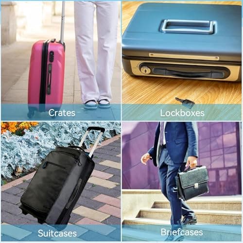 Luggage Handle Replacement - 23cm Heavy-Duty Suitcase Strap with Brackets, Universal Ergonomic Grip for Travel Case Repair, Black Plastic Pull Handle Fits Most Suitcases & Luggage Models — view 5