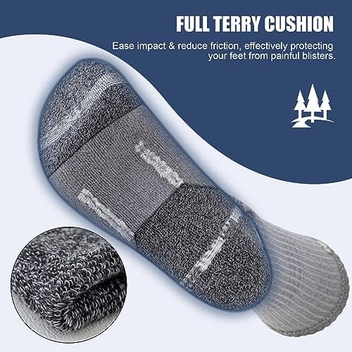 Cirorld Cushioned Mens Socks, 5 Pairs Breathable Walking Socks — view 3
