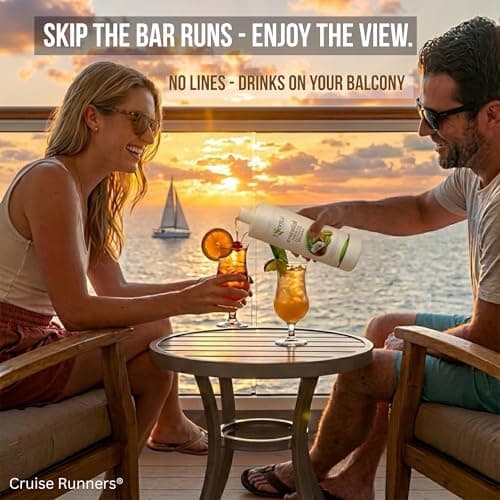 CRUISE RUNNERS Fake Shampoo & Conditioner by Hidden Liquor Alcohol Flasks for Booze Cruise | Enjoy Rum Runners 4 Bottles — view 3