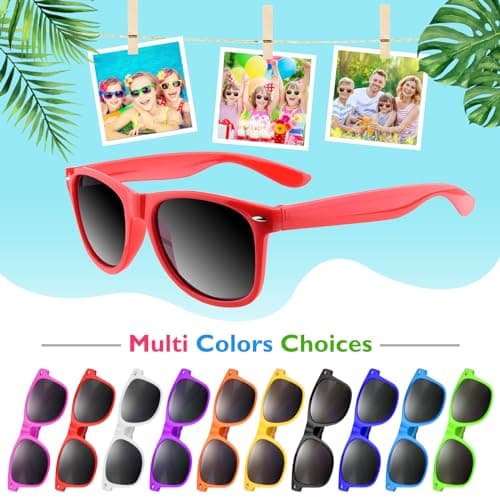 Bouiexye 20 Pack Sunglasses for Birthday, Summer Beach Pool Party Favors and Supplies — view 2