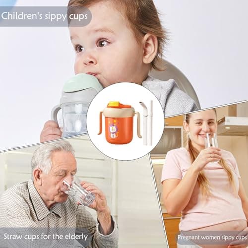Senior Hydration Bottle - Thermal Straw Tumbler 300ml — view 5