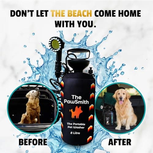The PawSmith Portable Pet Washer, 5 Litre and 8 Litre, with Shower Head Attachment (Large) — view 4