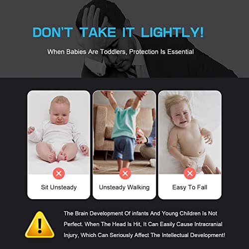 JINYJIA Baby Head Protection Backpack - Adjustable Safety Soft Pillow for Toddler Learning to Walk, 4-24 Months - Turtle — view 6