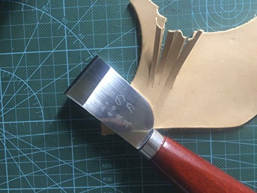 DIY Leathercraft Tool - Wooden Handle Leather Cutting Knife & Shovel for Leather Working (Stainless Steel) — view 6