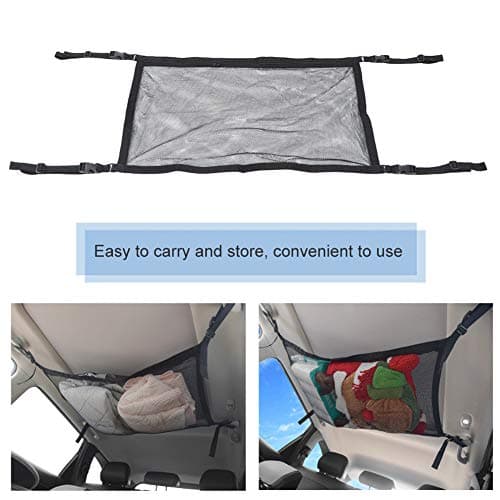 Gucagle Black Oxford Cloth Car Roof Back Storage Bag Multifunction Expandable Travel Organizer for Outdoor Camping Road Trips Durable Lightweight — view 4