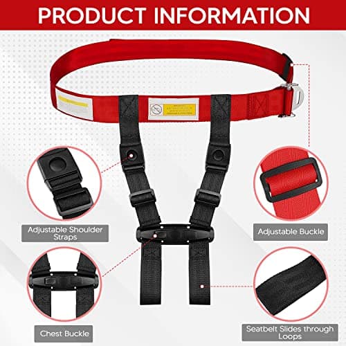 MED Supplies Is Us Child Airplane Safety Travel Harness - Safe and Comfortable Airplane Harness with Adjustable Straps - Airplane Travel Essentials for Kids and Toddlers — view 3