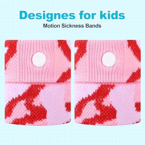 SZSTYYP Motion Sickness Bands for Kids Cruise Travel Essentials Anti-Nausea Acupressure Wristband for Morning Car Sea Sickness Wristbands for Kids… — view 2