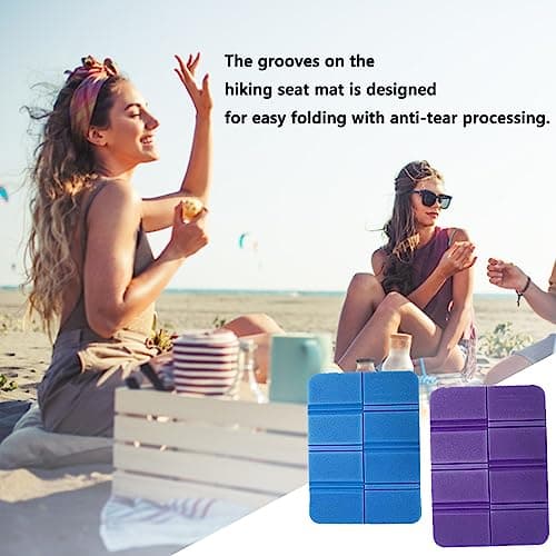 Folding Sit Mats Portable Waterproof Hiking Seat Pad forCamping Outing,2pcs — view 3