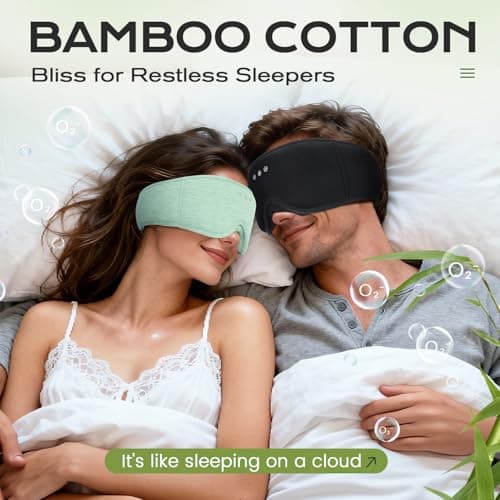 LC-dolida Bluetooth Sleep Eye Mask Headphones,15H Battery & Total Blackout — view 2