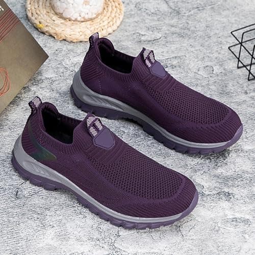 Unisex Slip On Walking Shoes Knit Running Trainers Lightweight Sneakers — view 6