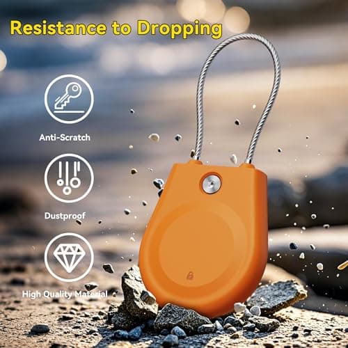 for AirTag Holder (1st & 2nd Generation) Airtag Lock Case with Wire Cable — view 6
