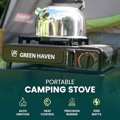 Green Haven Camping Stove | Portable Gas Camping Cooker - EN417 Carry Case — view 2