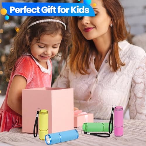 4 Pack Mini Torch Set, Super Bright Small Torches with 9 LEDs, Battery Powered for Kids & Adults, Camping Hiking Outdoor Gifts (Batteries Not Included) — view 6