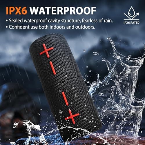 2 in 1 Magnetic Dual Splittable Bluetooth Speaker, IPX6 Waterproof Split Portable Wireless Speaker with 20W Loud Stereo Sound ,Bluetooth V5.3, 24H Playtime, Multiple pairing for Home,Outdoor or Travel — view 5