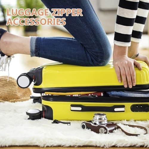 PACKOVE 5 Pairs Suitcase Metal Double-Layer Zipper Slider Lock Hole — view 6