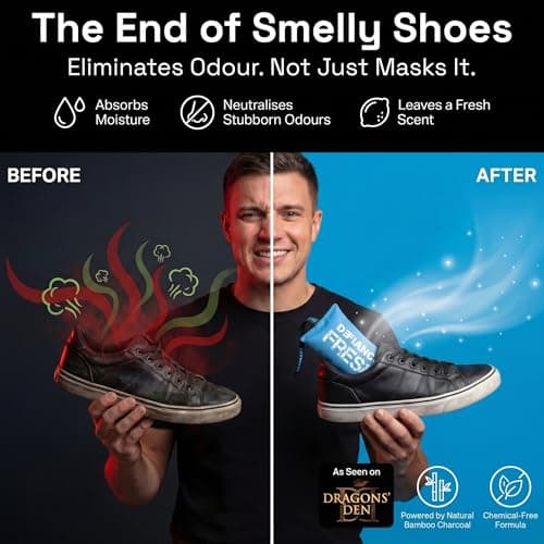 Shoe Deodoriser Pouches, Odour Remover & Shoe Freshener, natural eliminator, — view 2