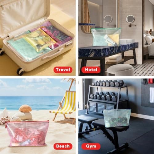 8PCS A4 Plastic Wallet Zip Wallets Lock Waterproof Clear Bags — view 5