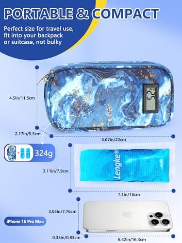 YOUSHARES Injection Cooler Travel Case with Temp Display for Monjaro Pens — view 4