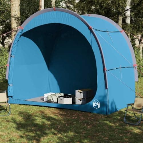 Ziaphsol Blue Side Tent Waterproof 185T Polyester with PU Coating, 204 x 122 x 168 cm, 3 kg, with Carry Bag for Camping, Hiking, Trekking and Outdoor as a Family Tent with Pack Size — view 2