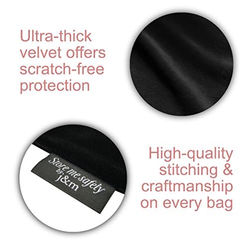 Velvet Hair Dryer Storage Bag with Large Internal Pocket – Soft & Stylish 35x35cm Pouch to Protect Appliances, Heels & Accessories with Drawstring Closure (Pink) — view 6