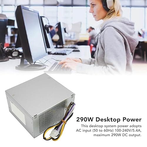 KUIDAMOS 290W Desktop Power Supply Durable and Fast Cooling for Optiplex 3020 7020 9020 T1700 and PowerEdge T20 — view 3