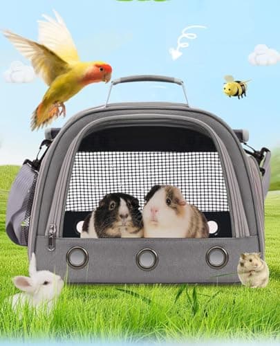 Guinea Pig Travel Carrier Bag,Portable Small Animal Pet Carrier Pouch — view 2