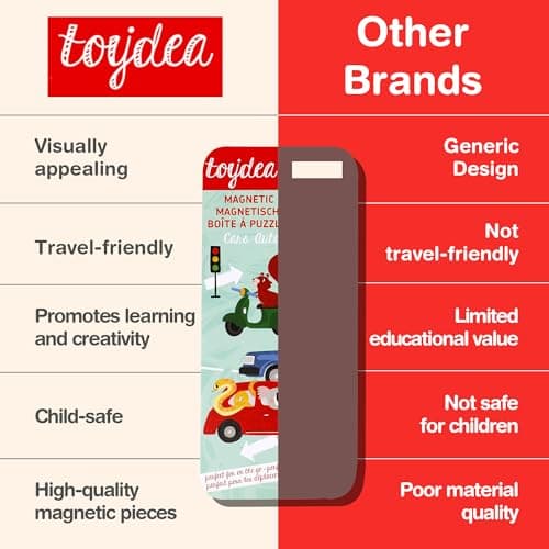 Toydea Magnetic Puzzle Box for Kids Ages 3-5, Car Travel Puzzle Game — view 5