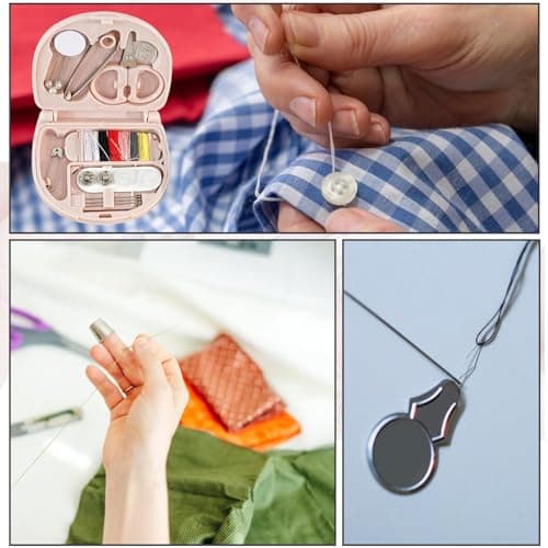 Mini Portable Sewing Kit – Compact Travel Sewing Supplies – Emergency Repair Kit for Home, Travel, Beginner — view 5