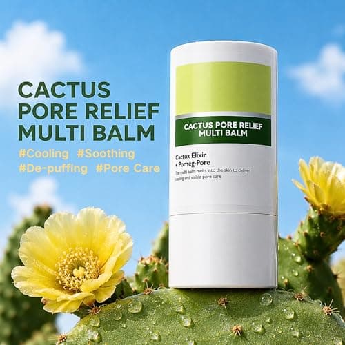 Cactox Pore Relief Multi Balm Stick Cooling & De-Puffing Face Balm Stick — view 2