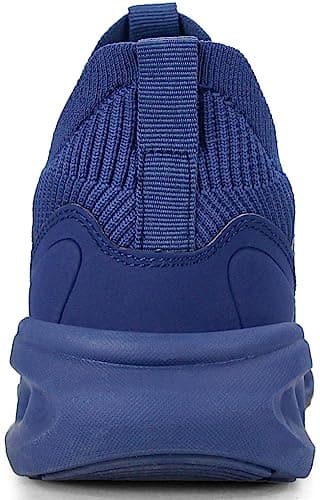 Giniros Mens Trainers Mesh Lightweight Sport Casual Athletic Dark Blue 9.5 — view 2