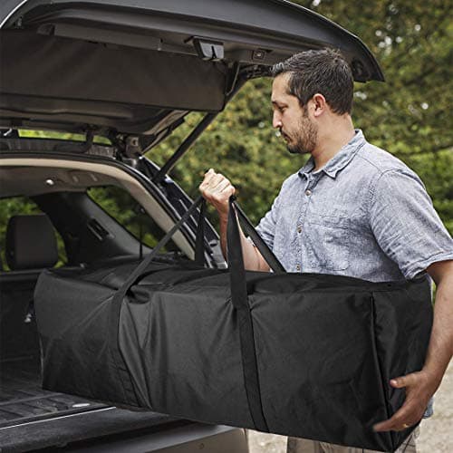 INFANZIA 197L Travel Duffle Bag -47 Inch Extra Large Sports Duffel Luggage Bag Large Holdall with Upgrade Zipper, Sturdy & Water Resistant, Oversize, Black — view 2